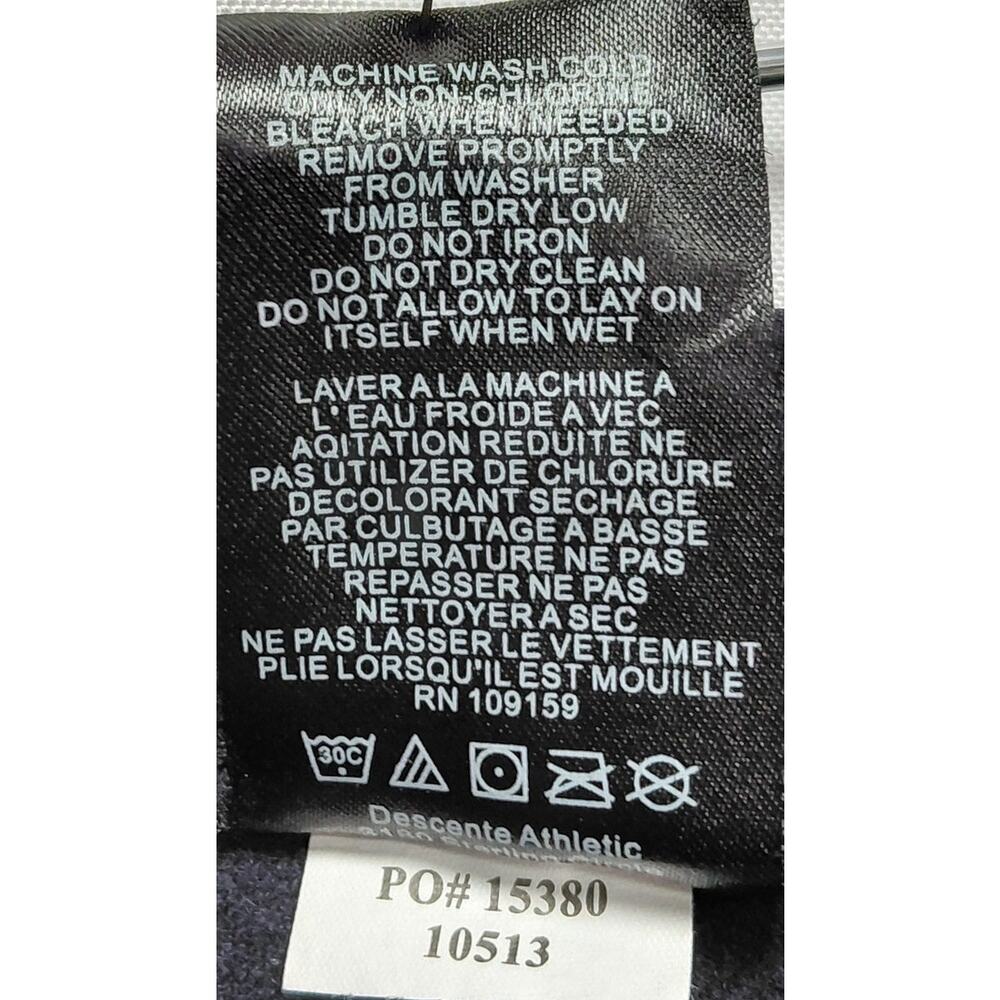 Descente Black Athletic Pants Solid Knit Size Xl - image 8